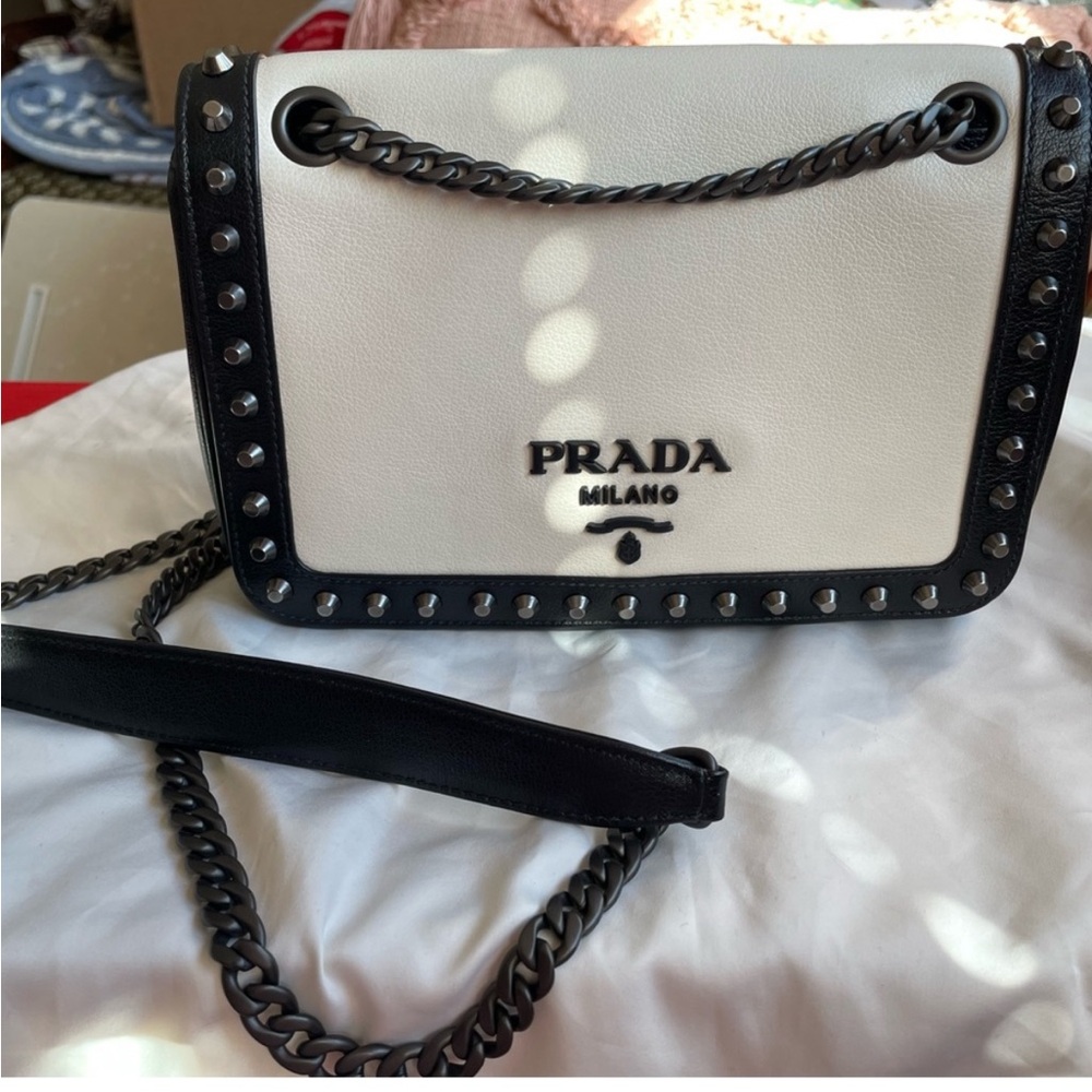 Prada Black and White Women's Bag